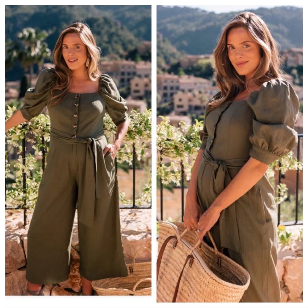 Gal Meets Glam Puff Sleeve Jumpsuit - Picture 2 of 5